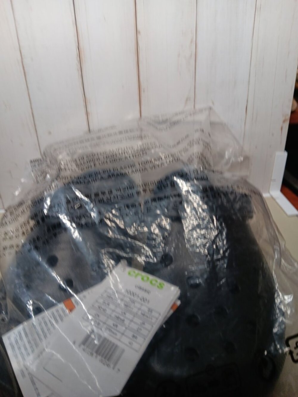 Crocs Mens 9/ Womens 11 Black Classic Brand New with Original Bag - Picture 7 of 7